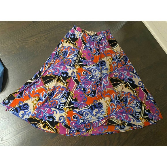 Sandra‎ Roth 100%Silk Long Skirt~ 8 M/L~ Vintage~Rare~Gorgeous~ - Picture 4 of 6